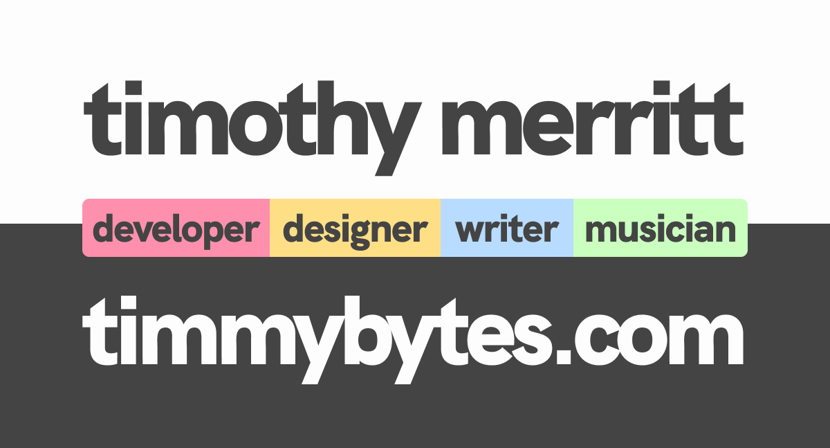 GitHub - timmybytes/timmybytes