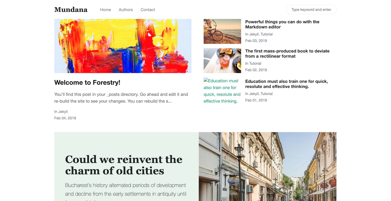 jekyll-mundana-forestry