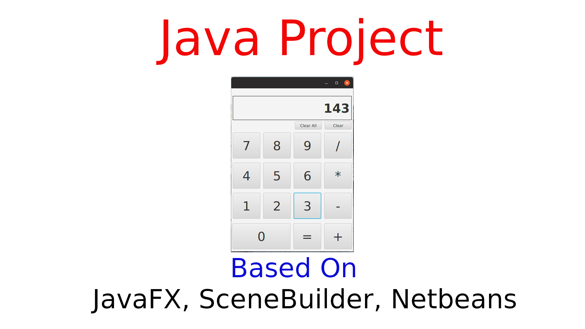 GitHub - maanishsingh/Calculator: Based on JavaFX (1.8), SceneBuilder ...