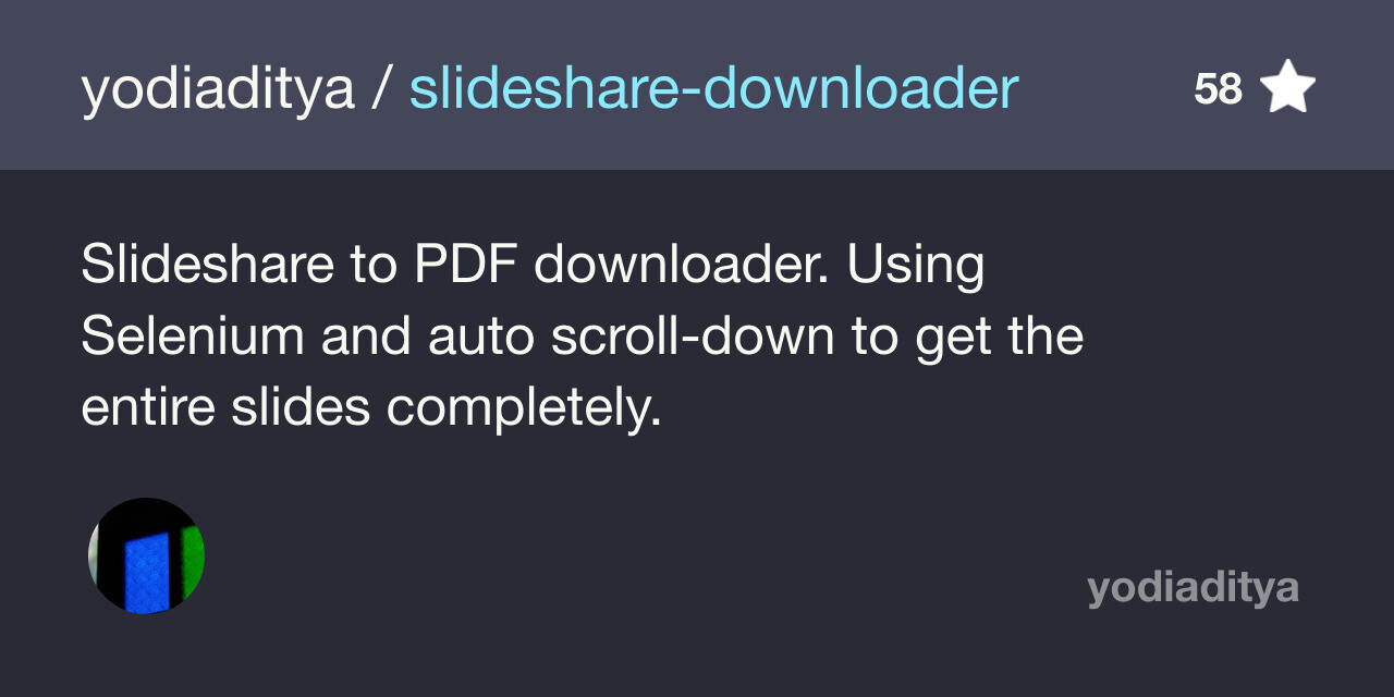 yodiaditya/slideshare-downloader