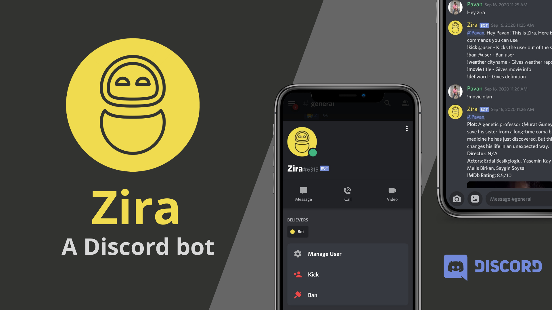 GitHub sashwin/Zira Discord Bot 🤖