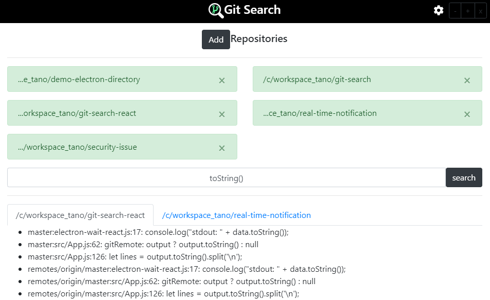GitHub - GaetanoPiazzolla/git-search: Git search all your repositories ...