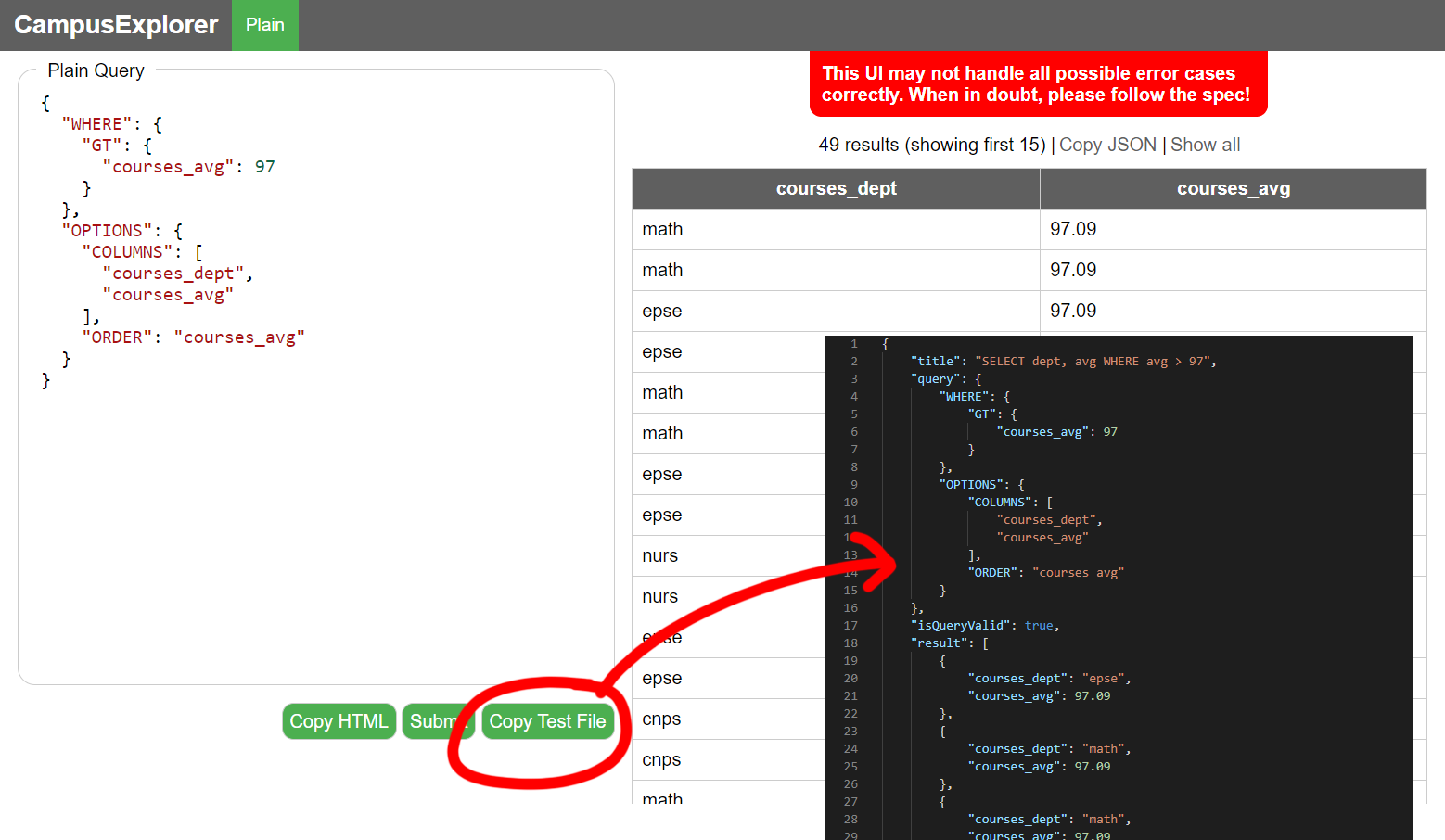 GitHub ianmah/310bookmarklet Create query test cases quickly. For UBC CPSC 310 students.