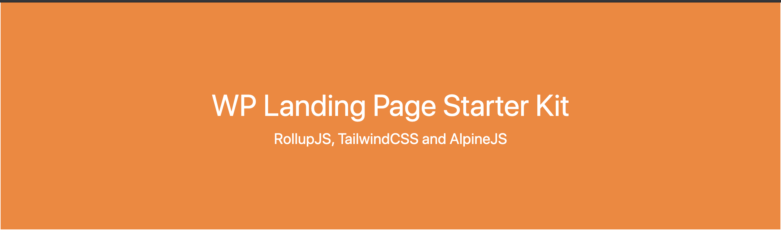GitHub - willard/wp-landing-page: Wordpress Landing Page Starter Kit