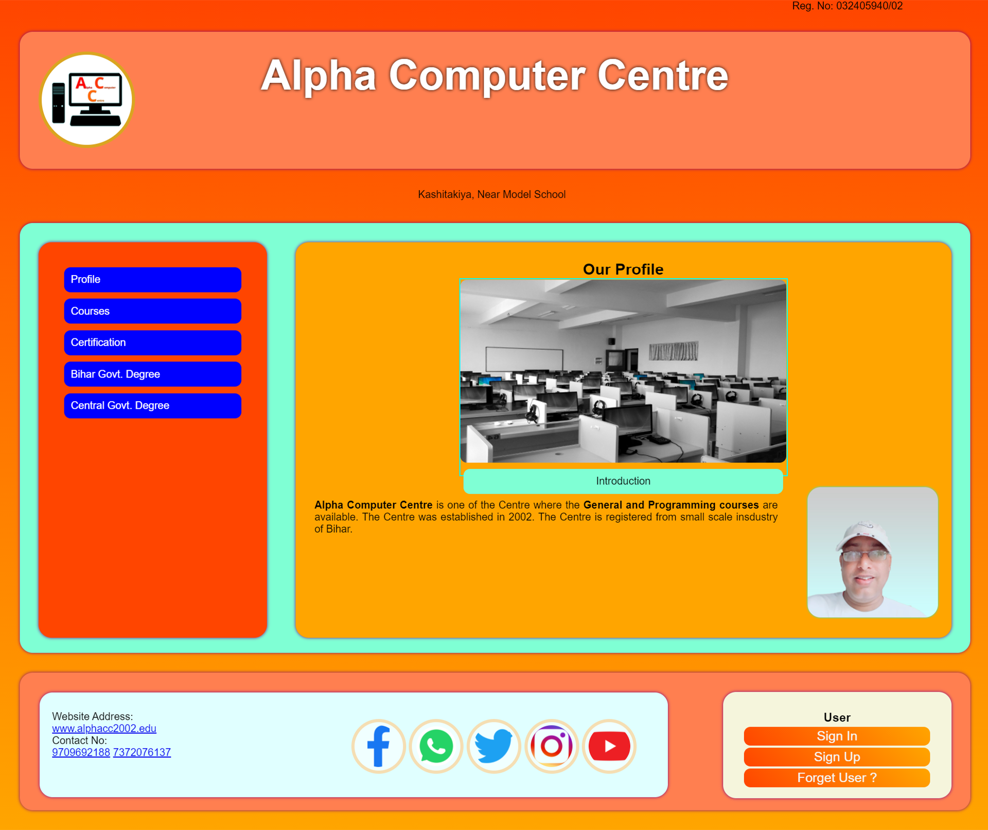 GitHub - VikrantKu333/Alpha-Computer-Centre: Alpha Computer Centre