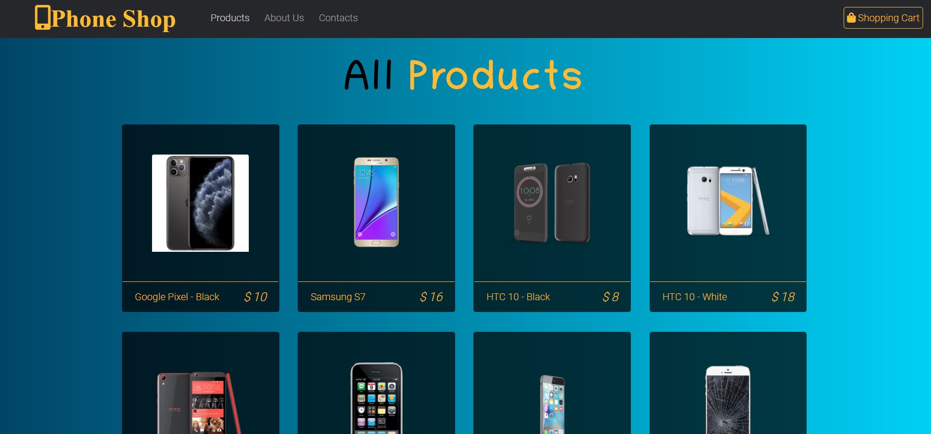 GitHub Fully functional online shop