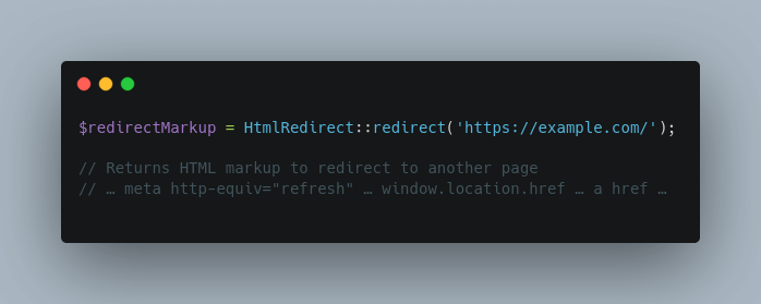html-redirect