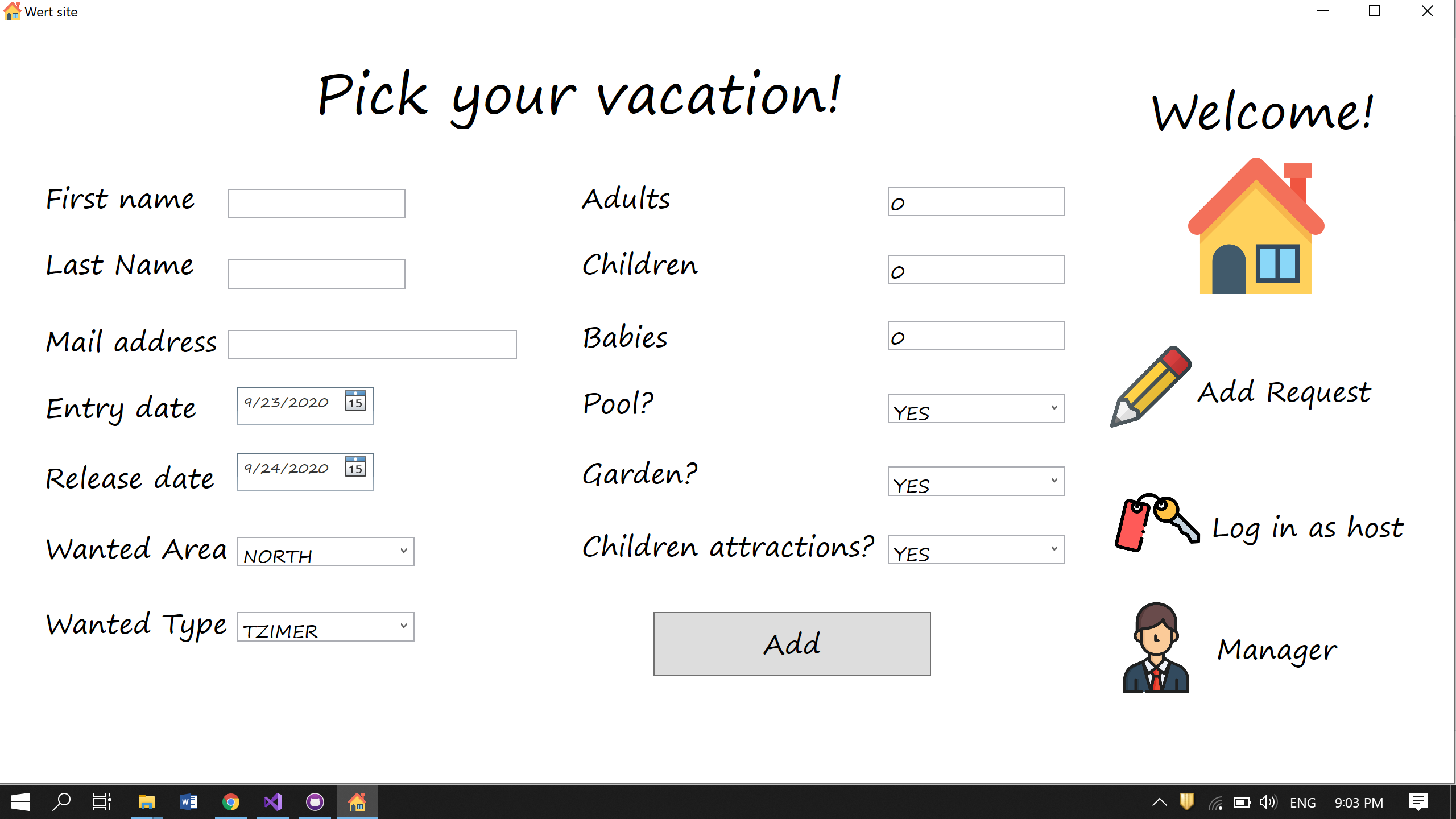 GitHub - MoriahEldar/Personal-vacation-finder: A project in c#, WPF and ...