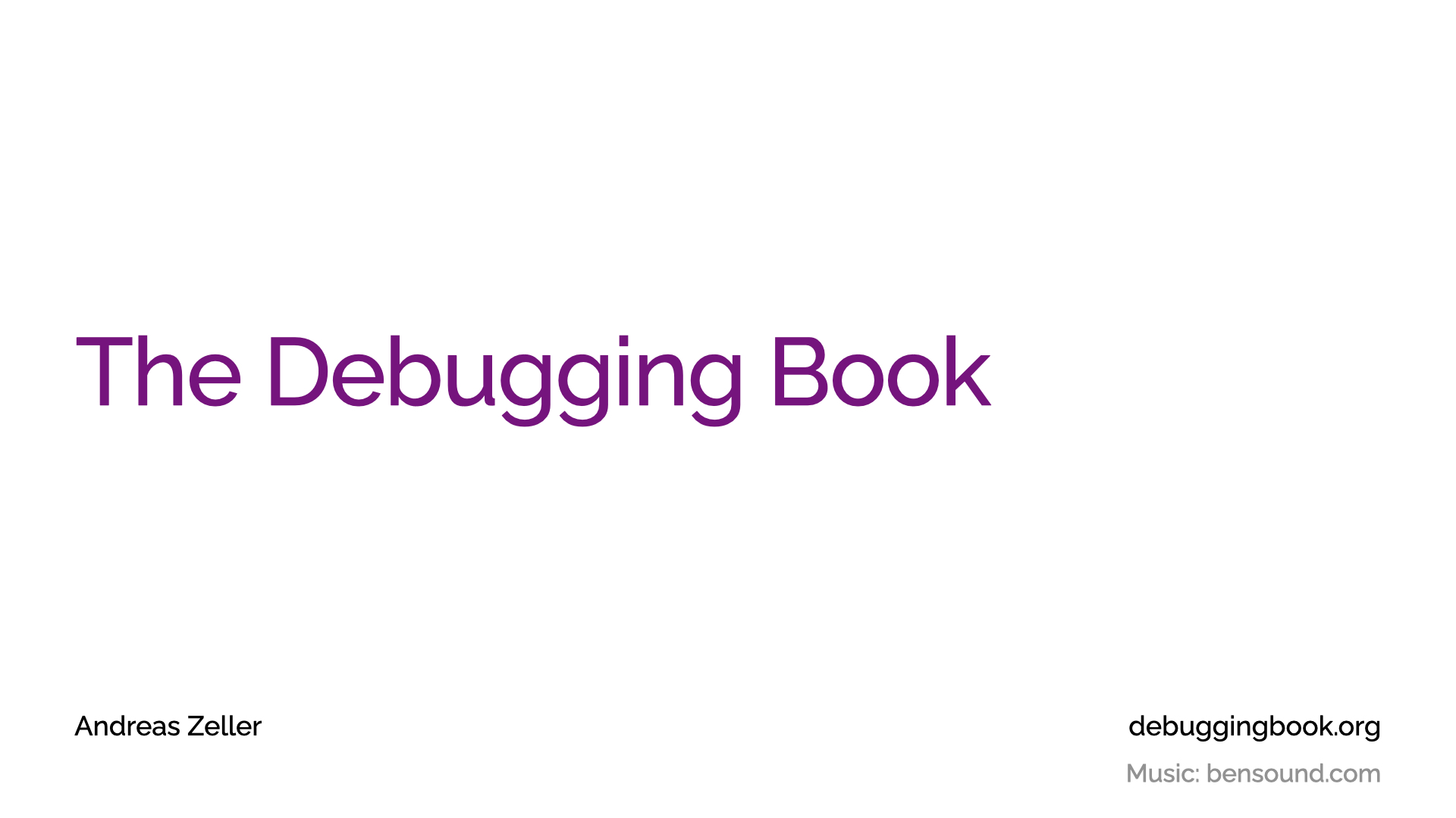 debuggingbook