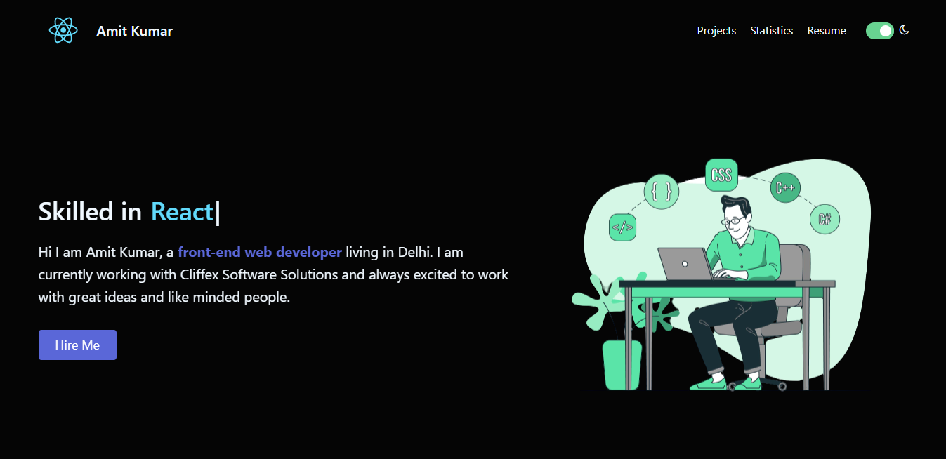 GitHub - amitdtu/portfolio: My Porfolio website