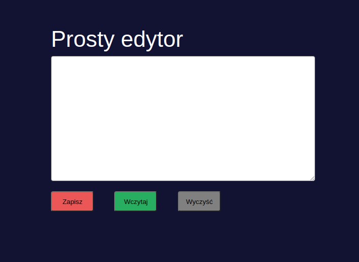 GitHub - szewczykkrzysztof/first-editor: Simple editor with local ...