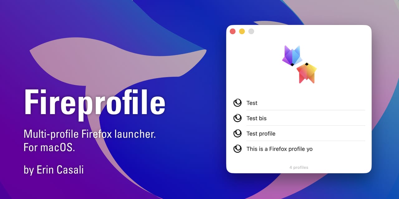 GitHub - folletto/Fireprofile: Launcher for multiple Firefox profiles ...