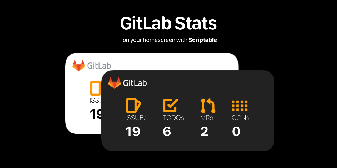Github p0fi gitlab stats for scribtable simple gitlab status widget