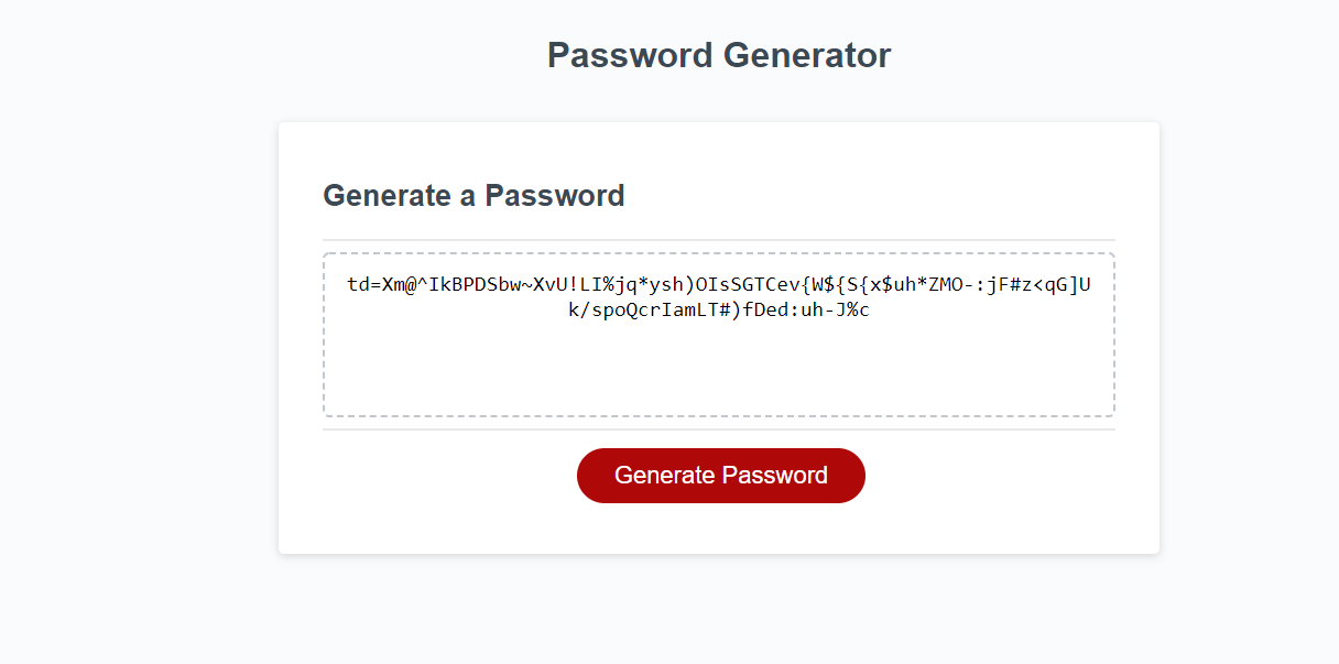 GitHub - attack-theoRy/03Password_Gen: javascript password generator
