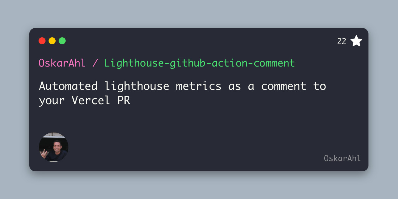 Lighthouse-github-action-comment