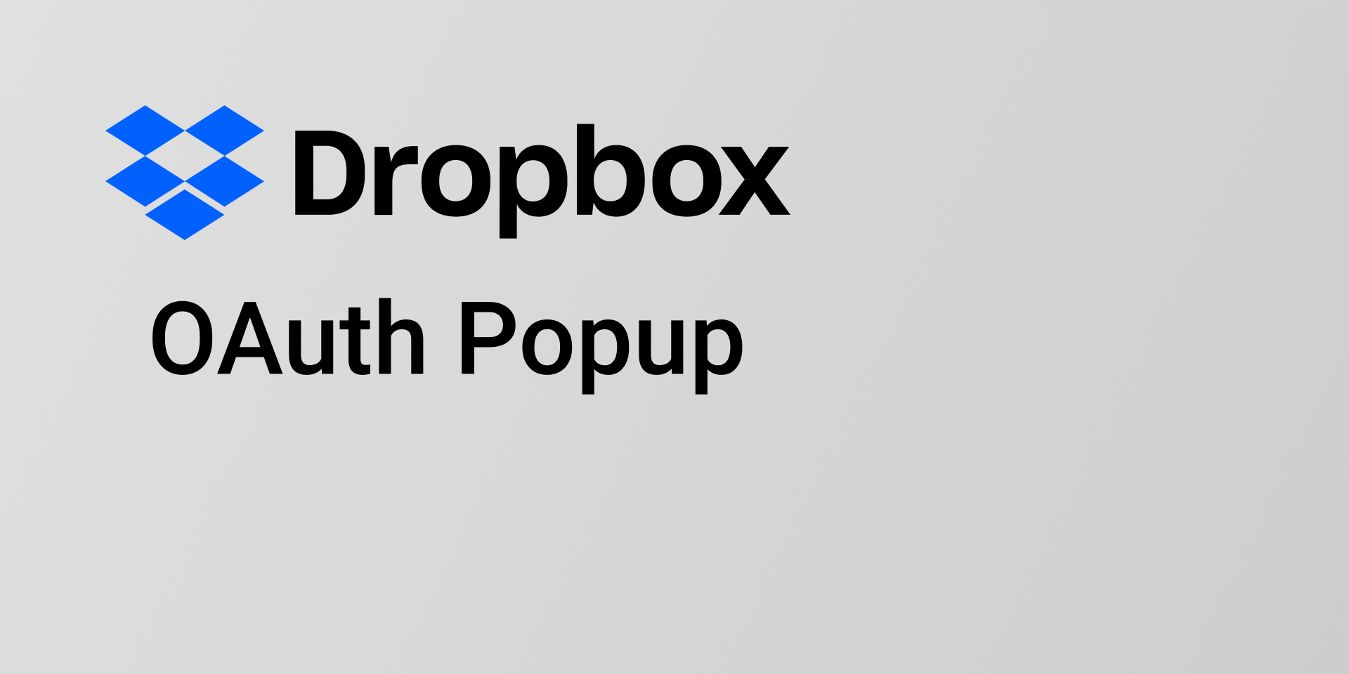 Dropbox-Oauth-popup