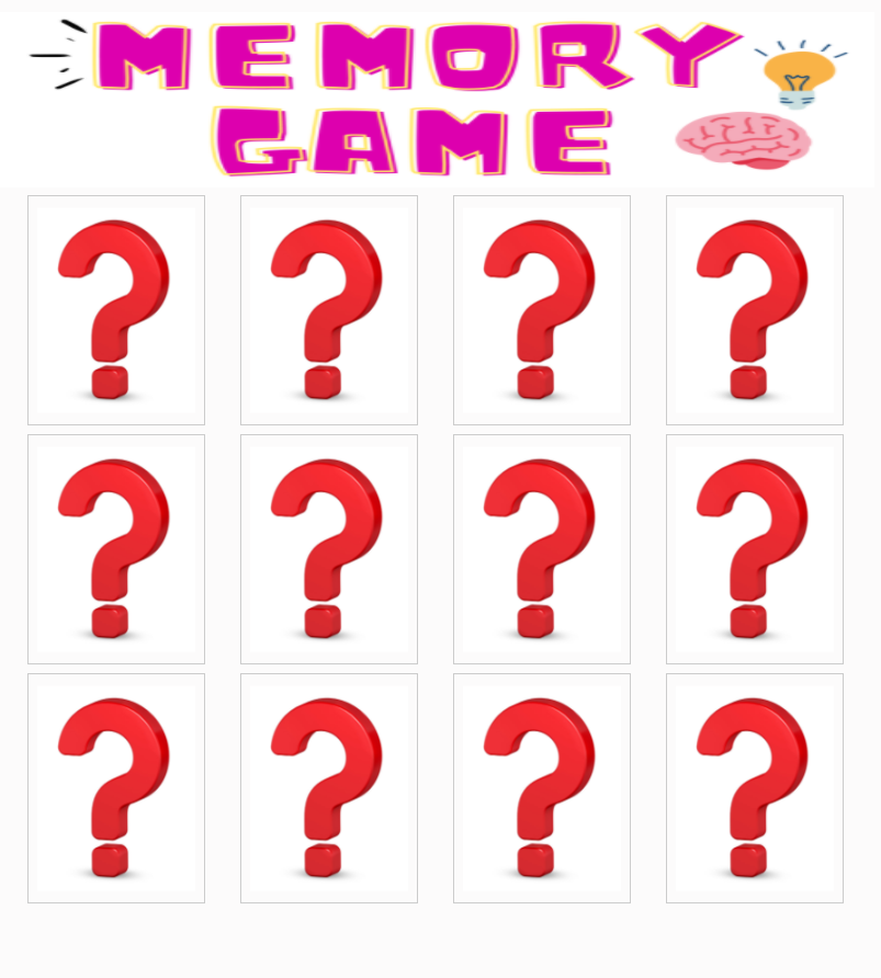 GitHub - Daniel2808/Memory-game: memory game on js