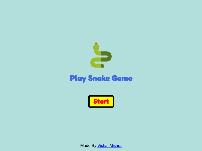 GitHub - vishalmishra090/snake-game: Play Snake Game