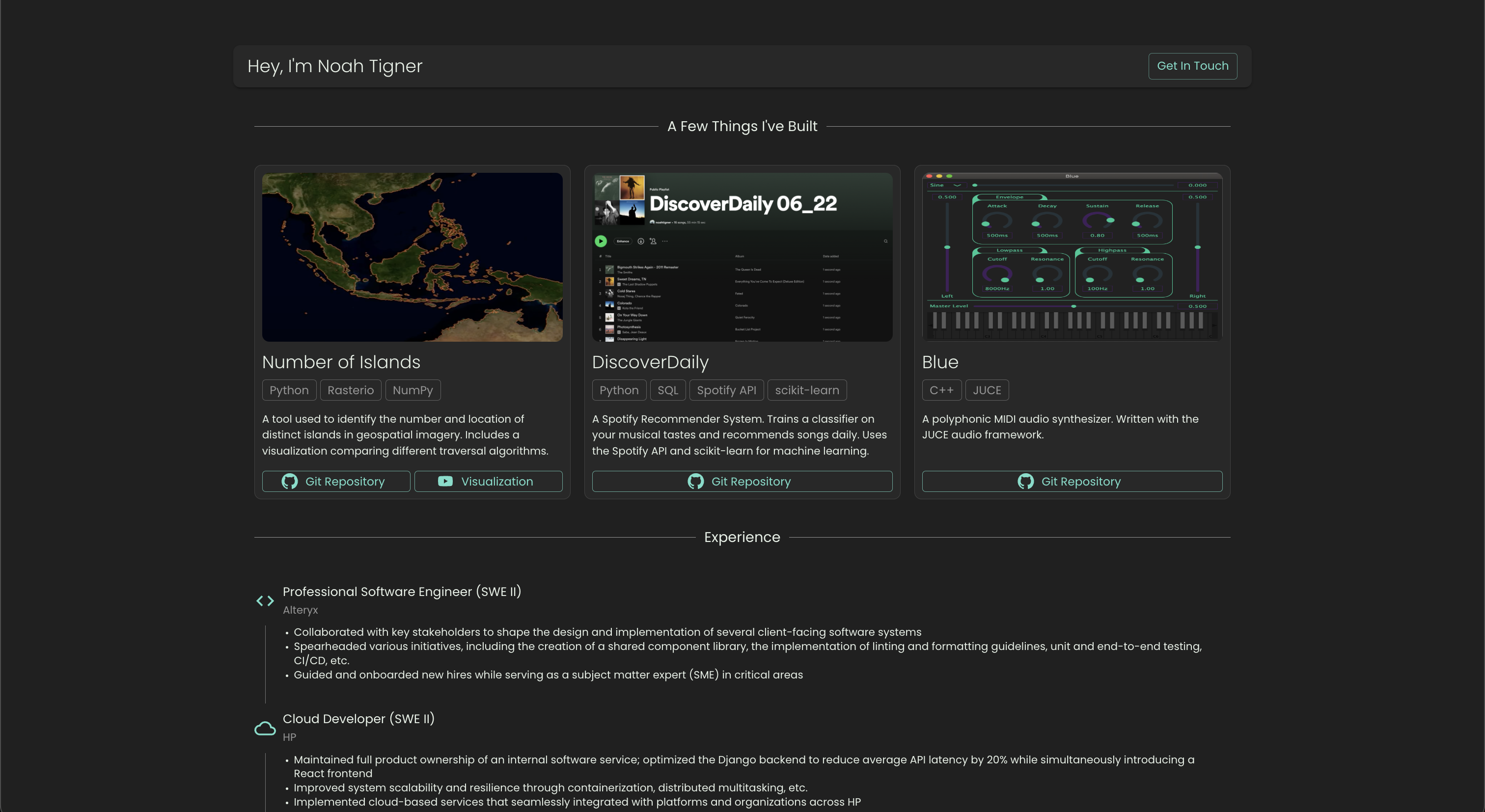 GitHub - noahtigner/noahtigner.github.io: Noah Tigner's Portfolio ...