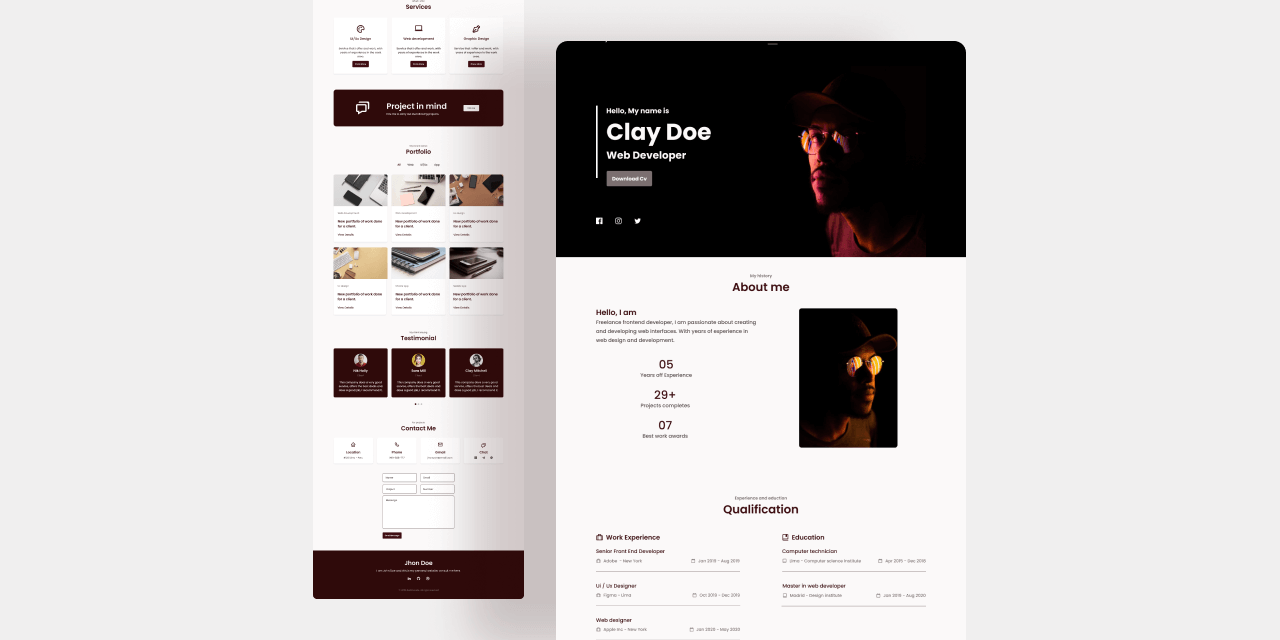 responsive-portfolio-Clay-Doe