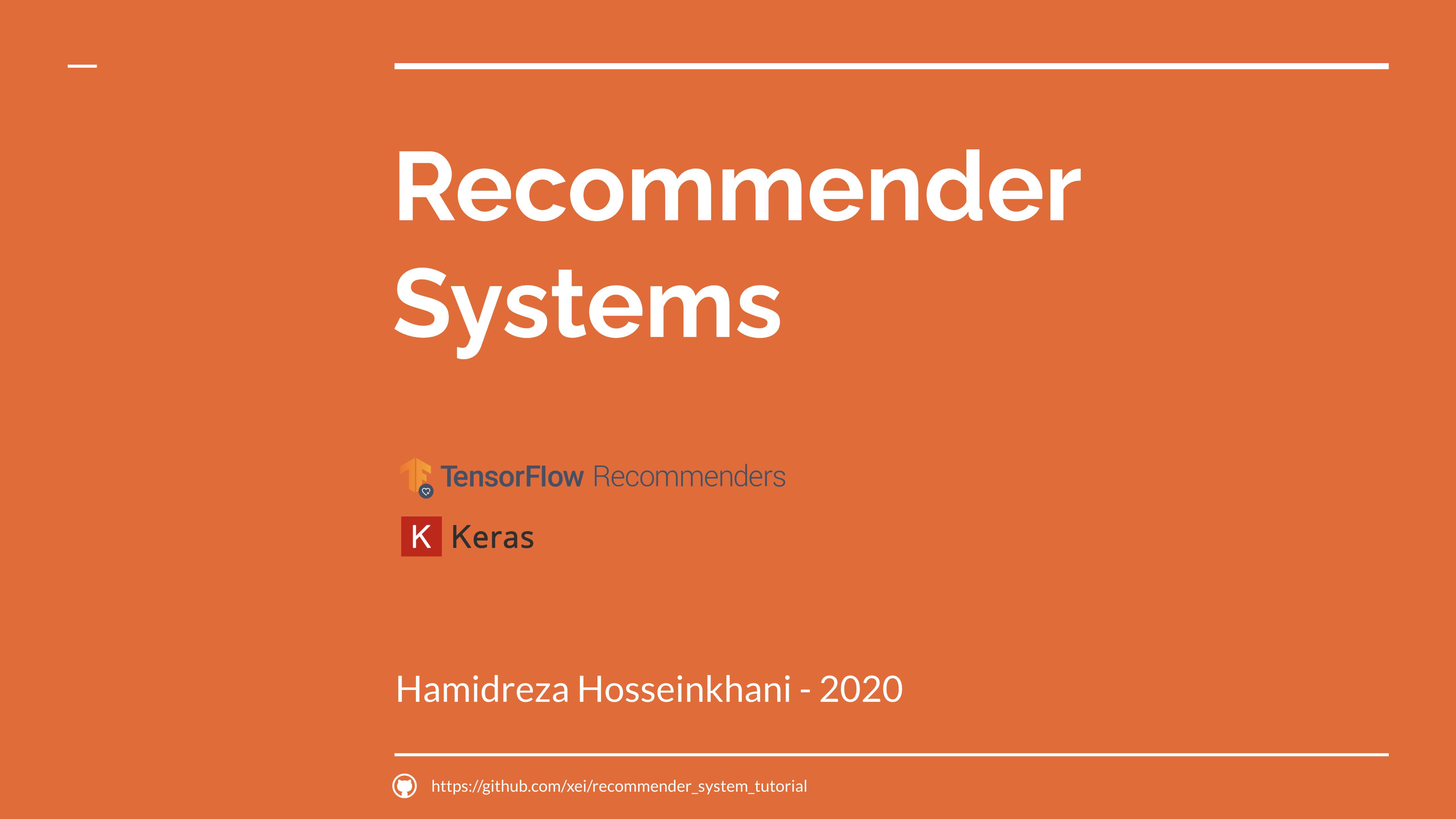 Deep learning recommender system 2024 tutorial