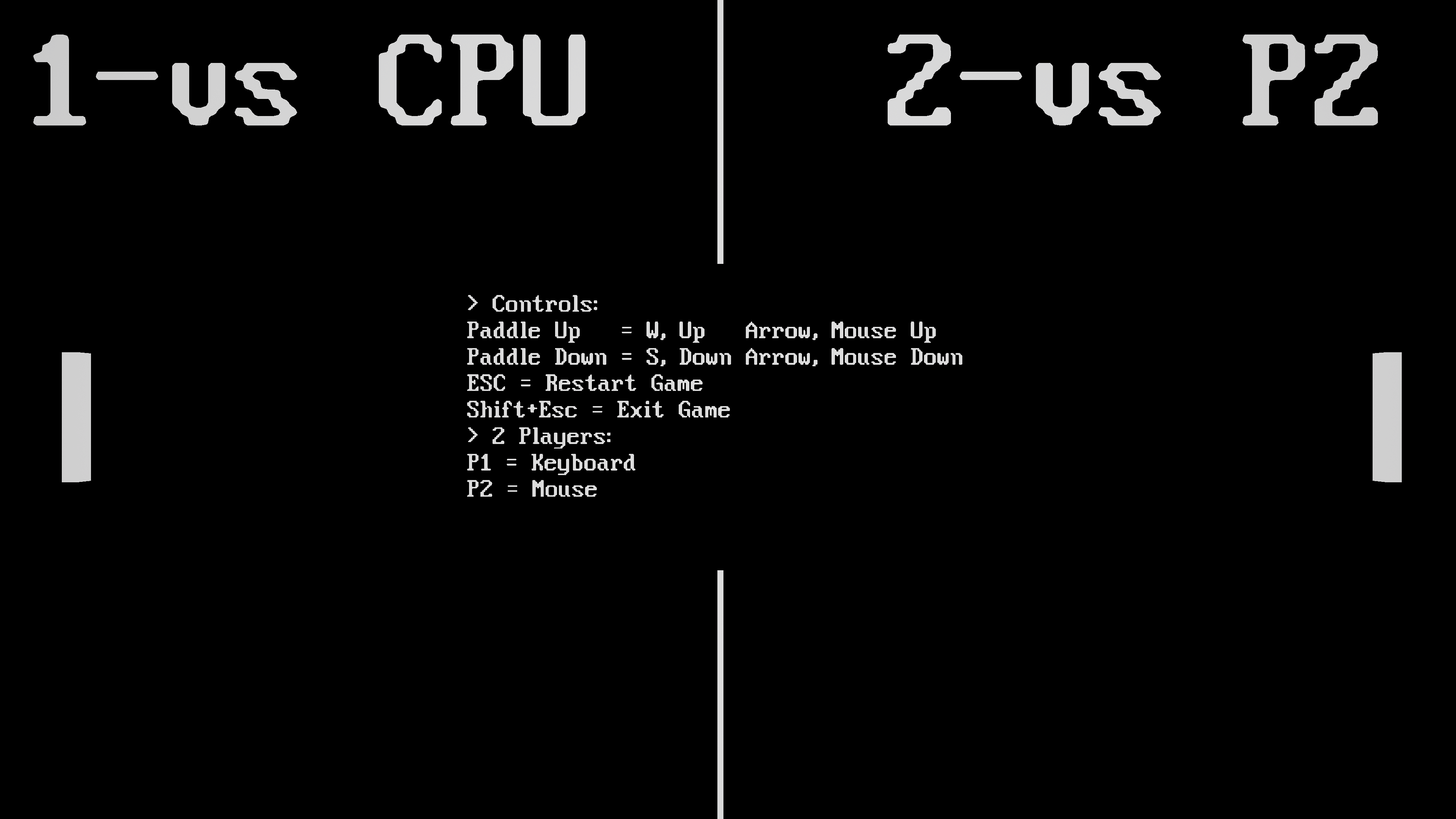 Classic Pong Game (2 Players)