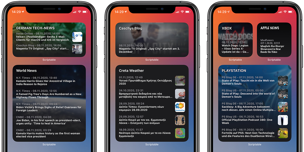 news widget iphone scomparso 2024