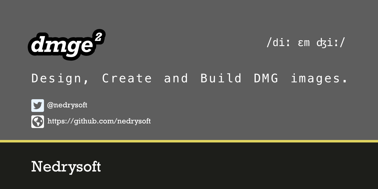GitHub - nedrysoft/dmgee: An application for creating and generating ...