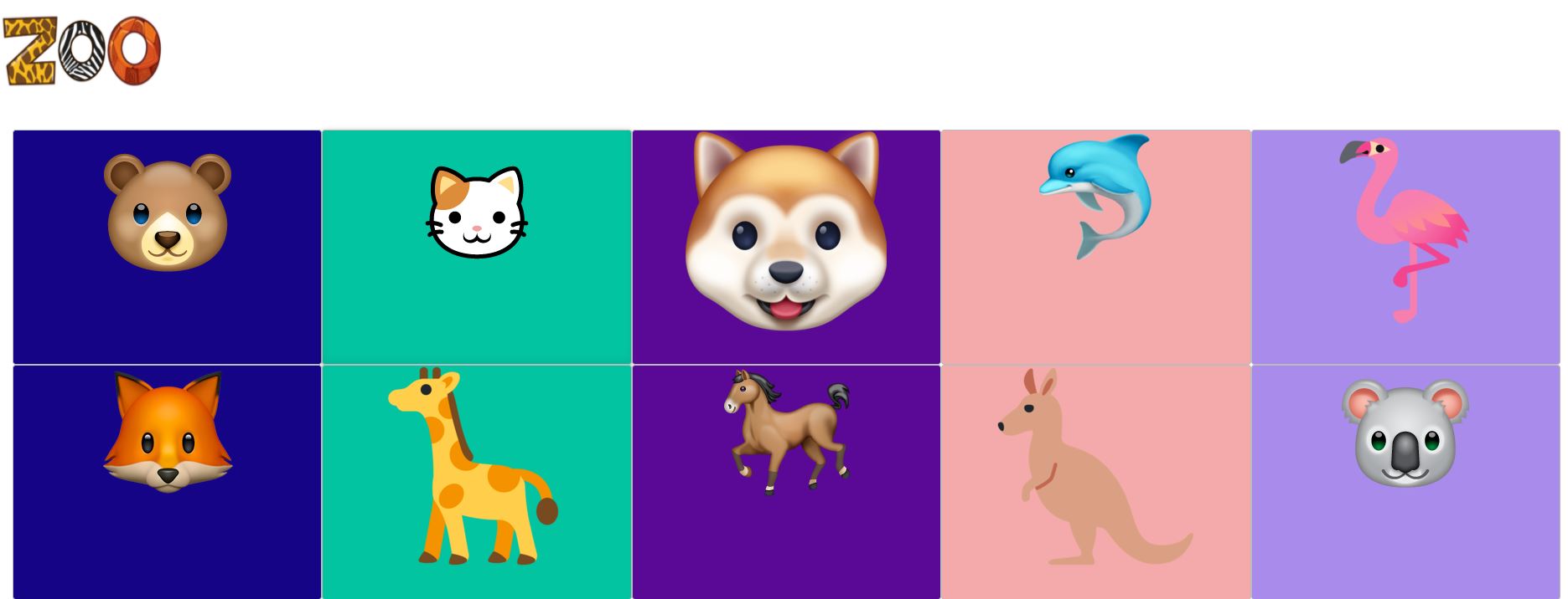 GitHub dianavile/zoo html, css, javascript