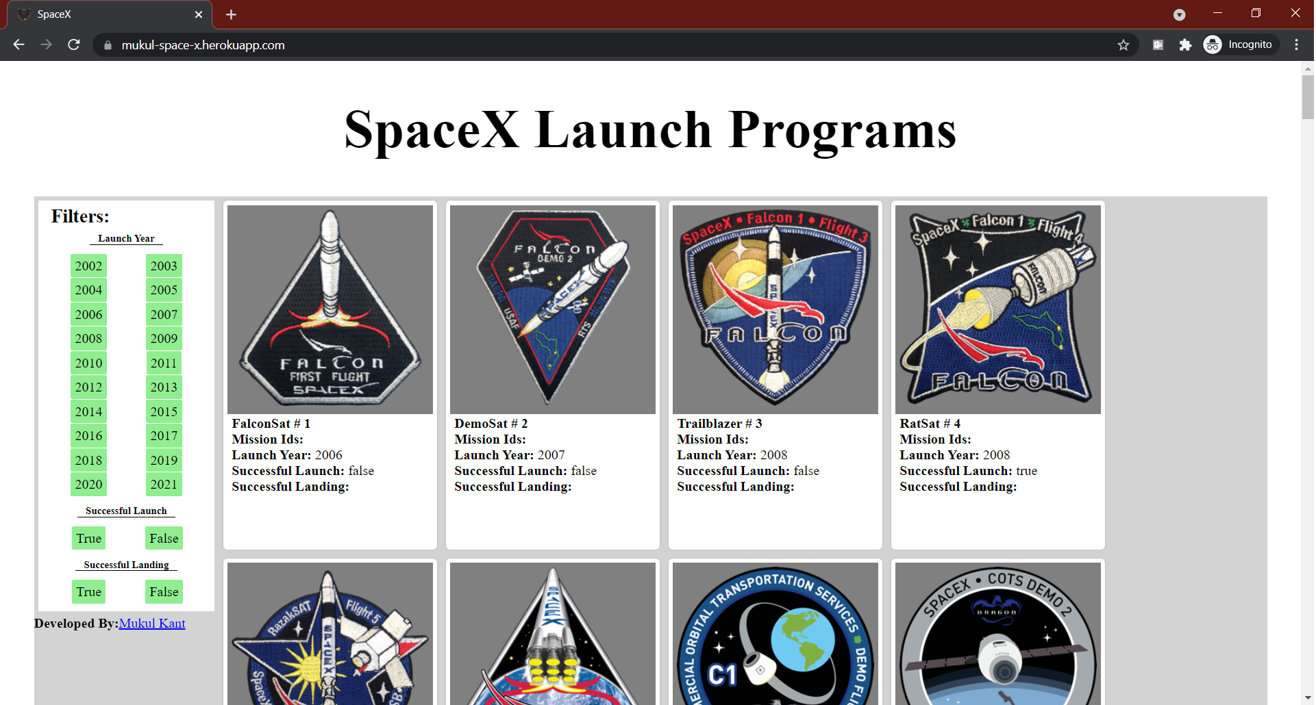 GitHub - mukulkant-mikemighty/SpacexApp