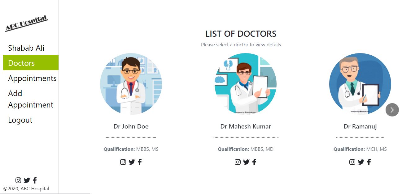 GitHub Alishabab appointment booking frontend A React redux Single 