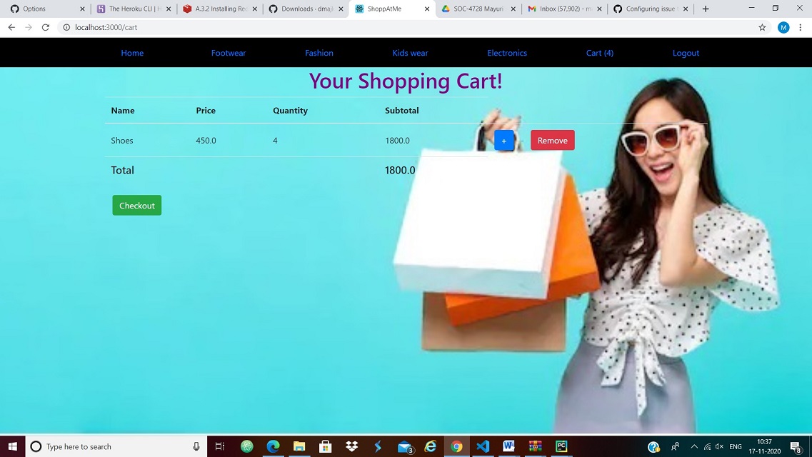 GitHub project with cart option