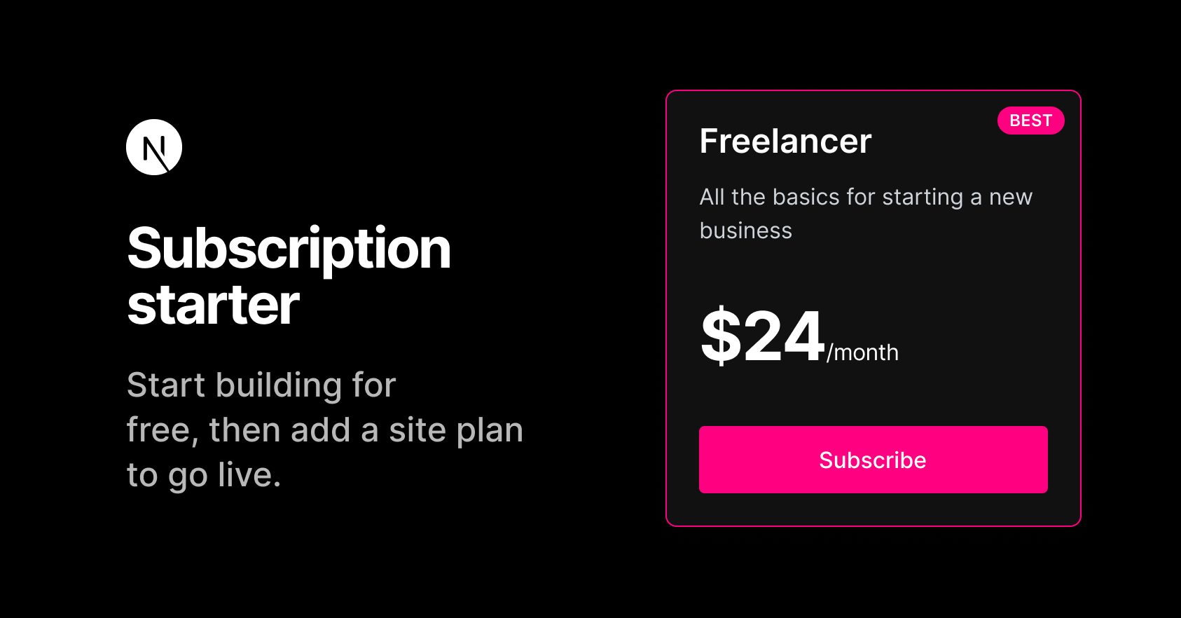 Next.js Subscription Payments