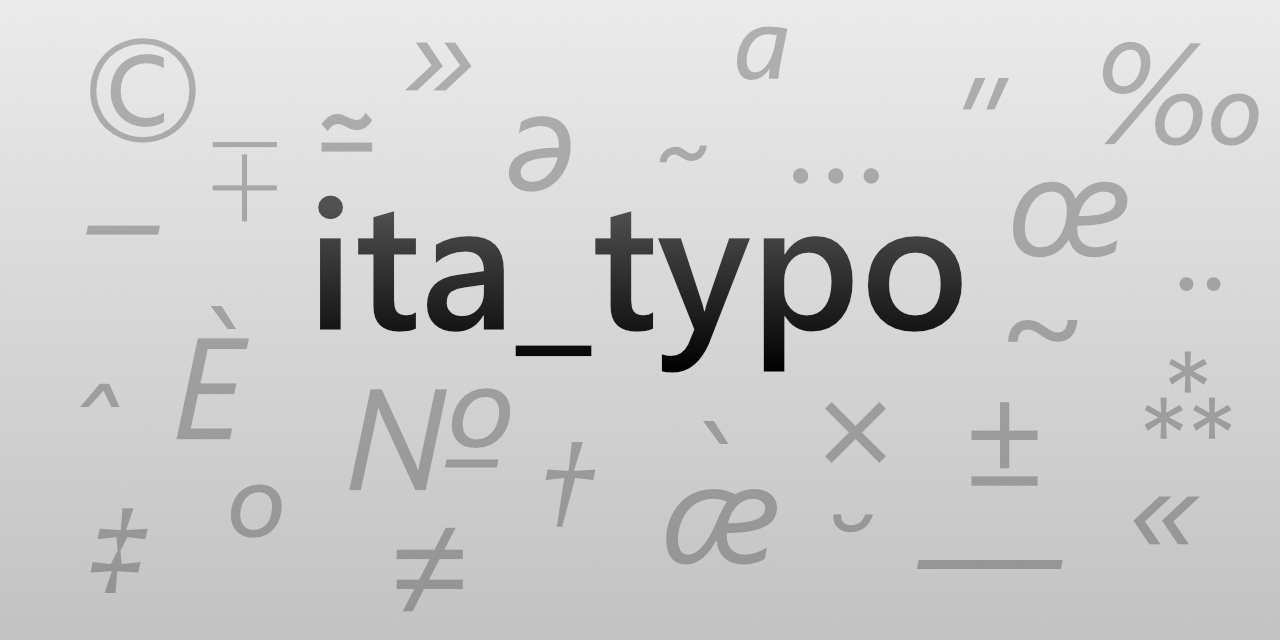 GitHub - jacopodonati/ita_typo: Un layout per poter inserire facilmente ...