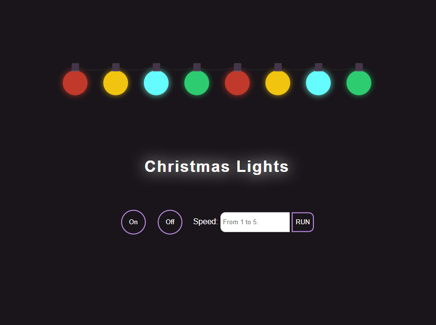 GitHub debersole81/christmaslightsapp A blinking Christmas lights application.