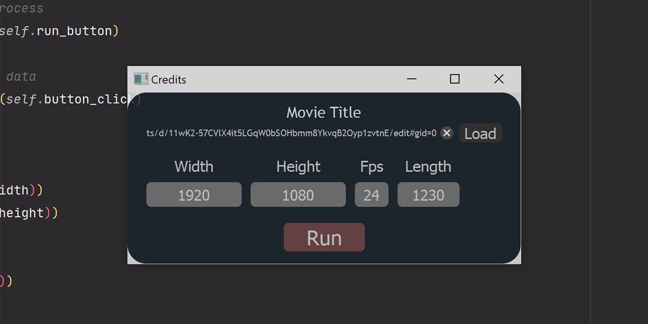 GitHub - LegendaryDaim/Python-End-Credits: Google sheets to video