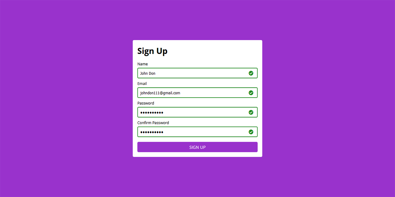 GitHub - designerabhilash/signup-validation