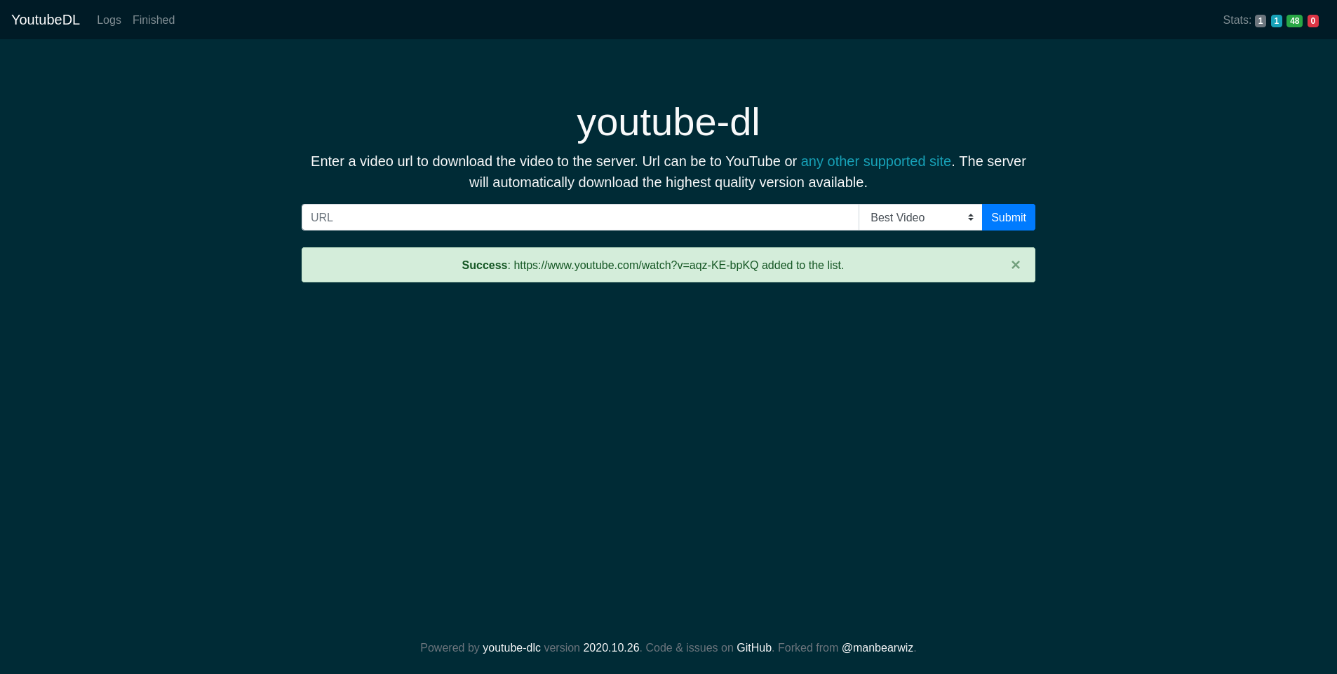 Youtube dl gui