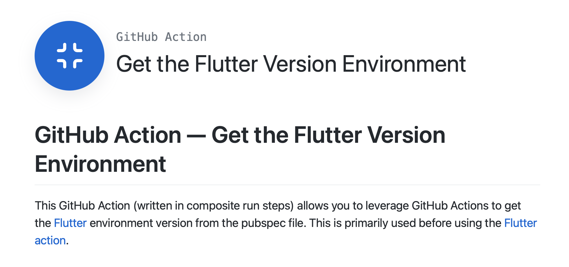 github-actions-get-flutter-version-env