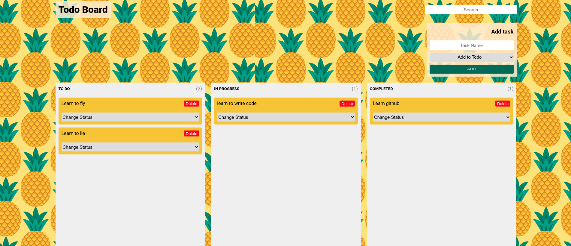 GitHub - thisshri/todo-board: Todo Board build using ReactJs · GitHub