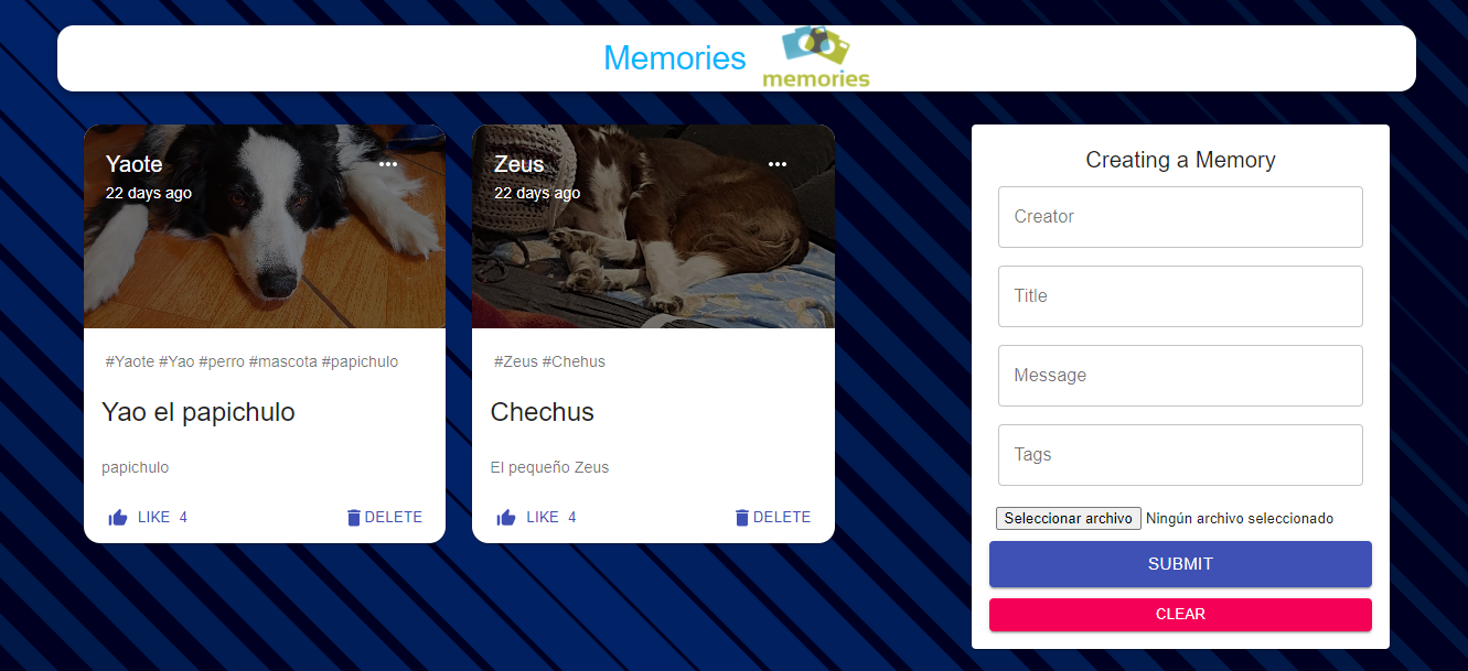 GitHub - alan199912/MemoriesAPP: Memories app create with react and nodejs