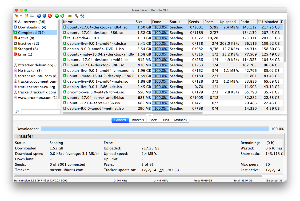 torrent client transmission