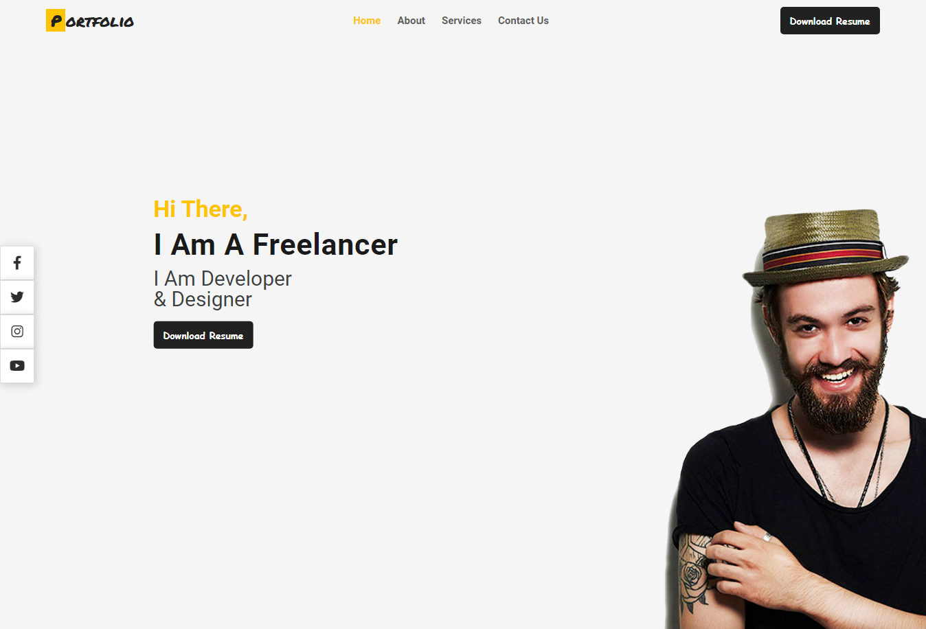 GitHub - hossam-dev14/Portfolio: Portfolio HTML Template