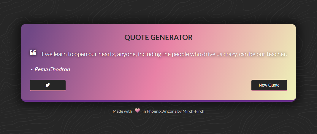 GitHub - mircea2000/quote-generator: Javascript