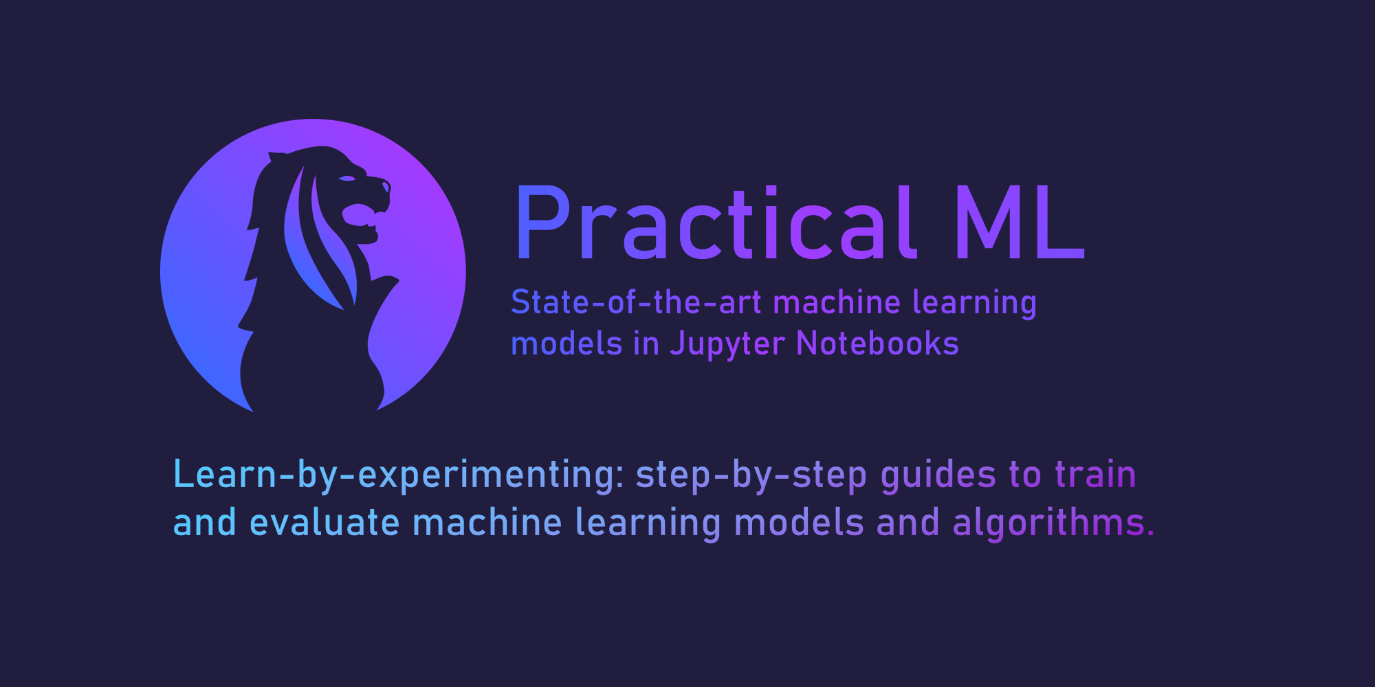 Practical machine learning with best sale python github