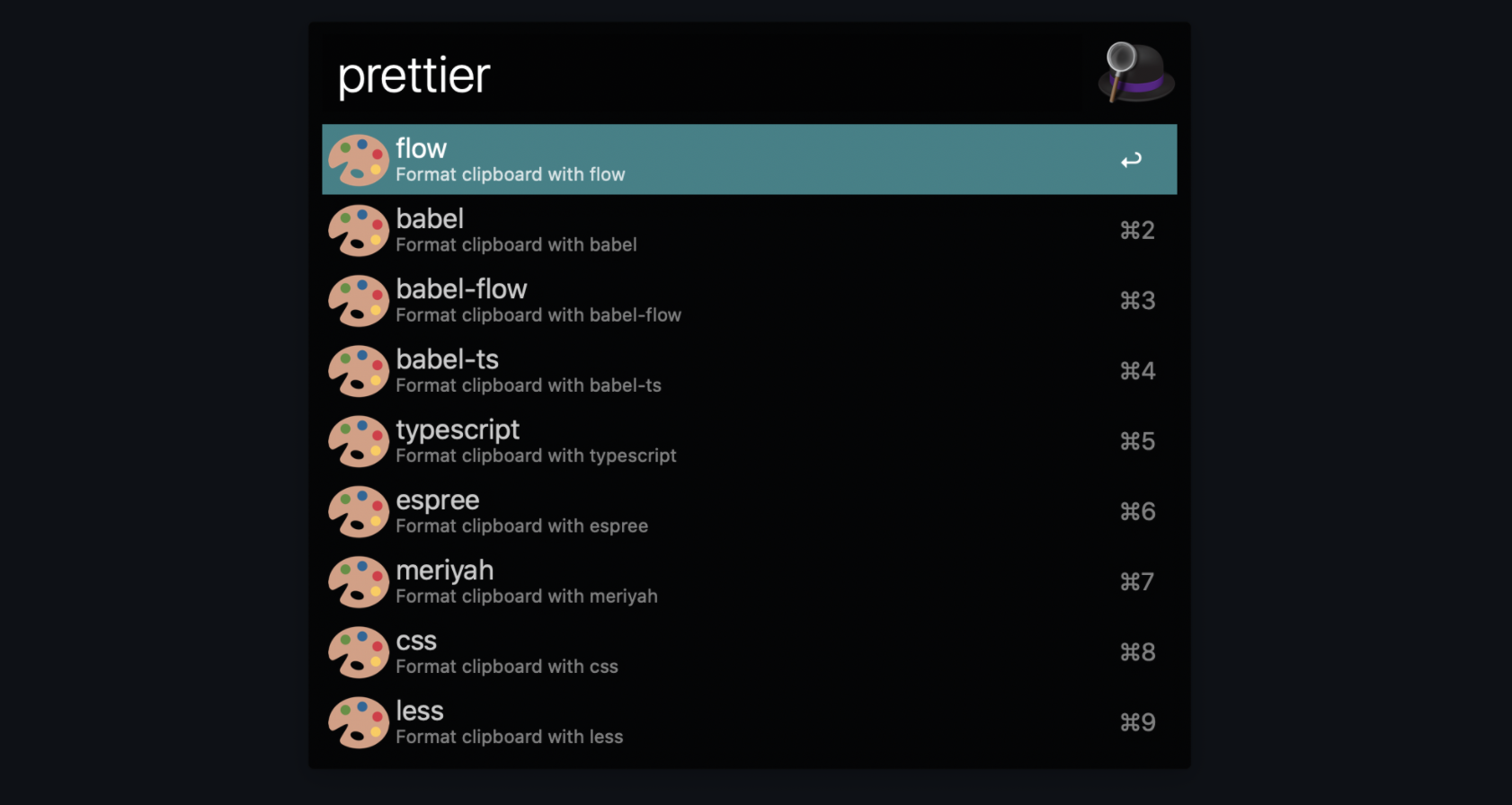 alfred-prettier-clipboard