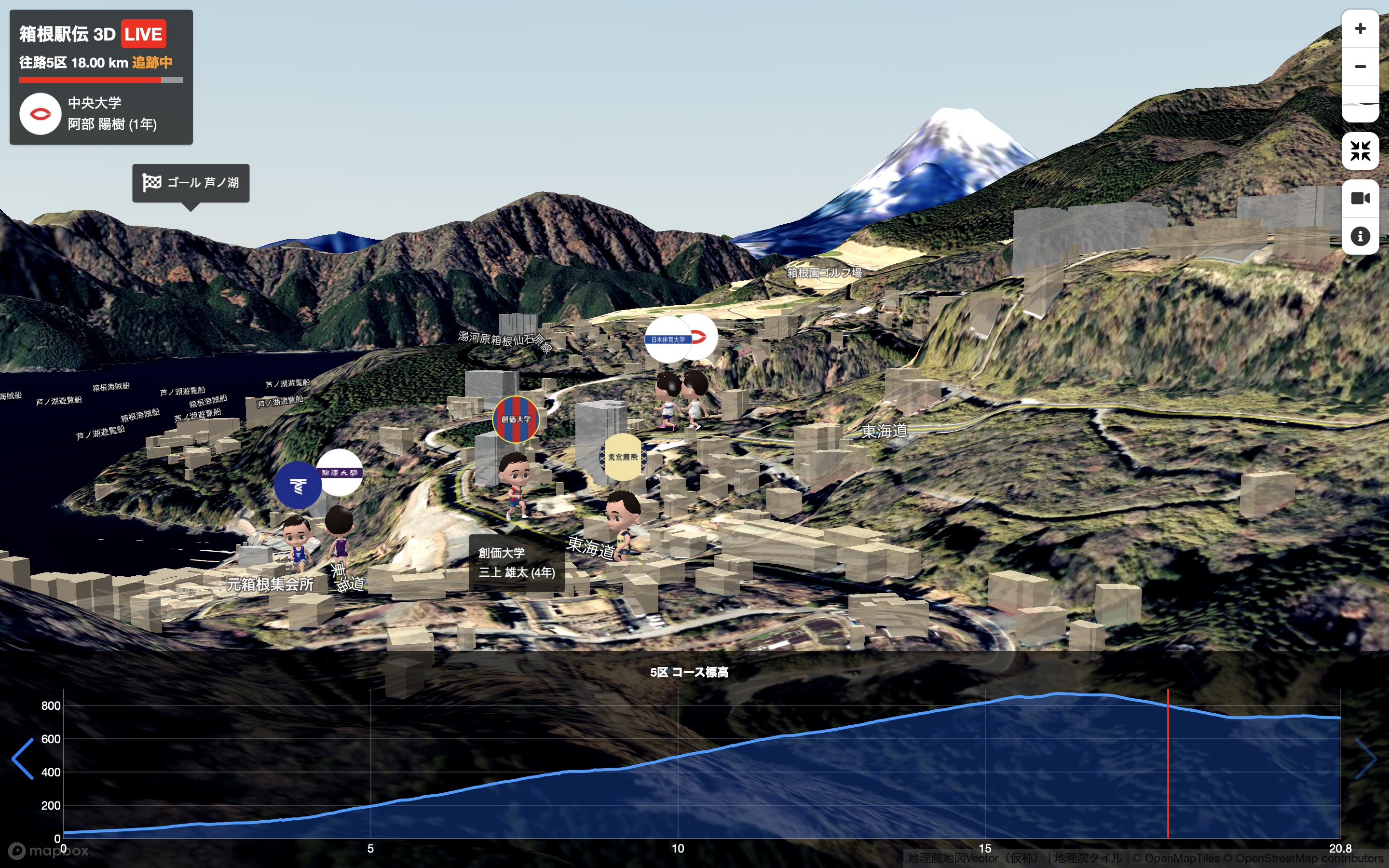 GitHub - nagix/hakone-ekiden: A real-time 3D digital map of Hakone Ekiden