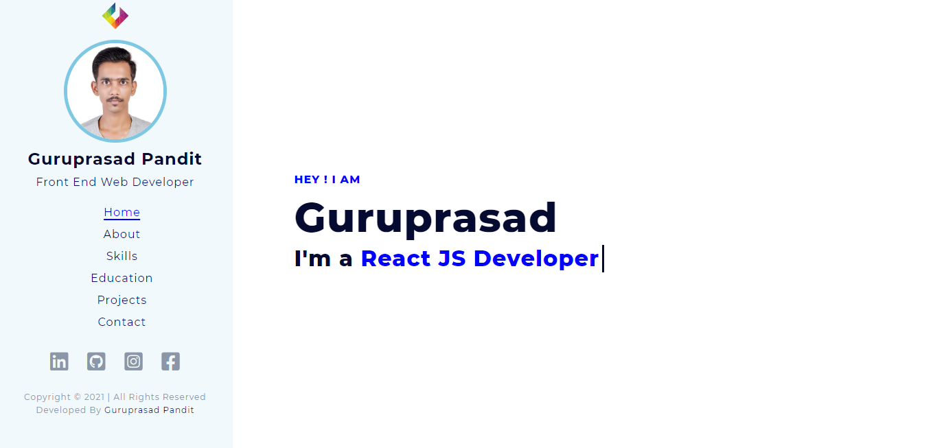 GitHub - guru-pandit/portfolio: This is my Portfolio website. I used ...