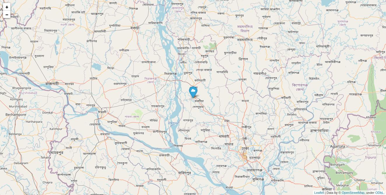 GitHub - apanik/folium_web_map: A web map developed by raw python code ...