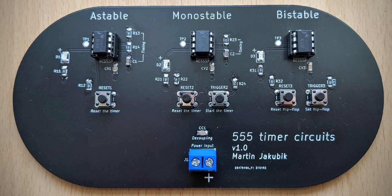 GitHub - martindzejky/555-circuits: A PCB with the 3 most common 555 ...